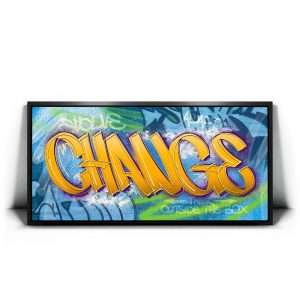 Change - Graffiti Canvas
