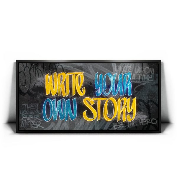 Write Your Own Story - Graffiti Canvas