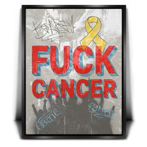 F*CK Cancer - Sketch III Canvas