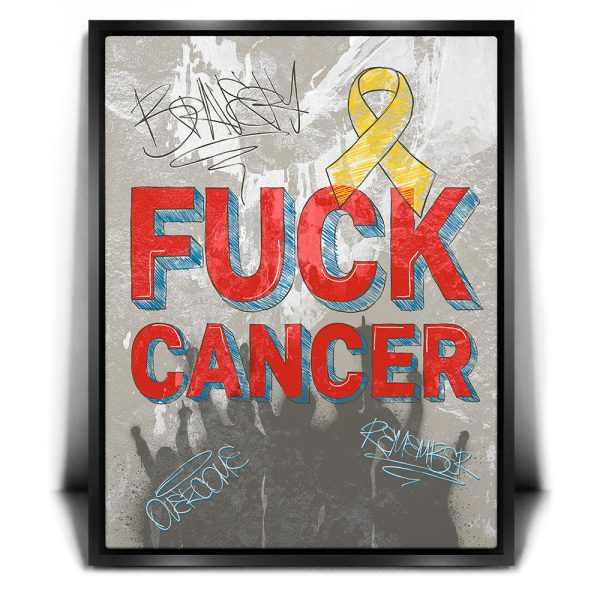 F*CK Cancer - Sketch III Canvas