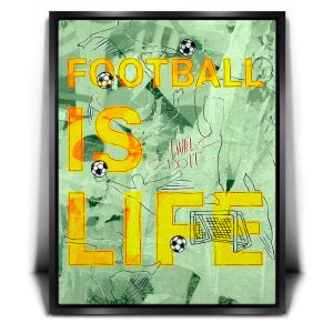 Football Is Life - Sketch II Canvas