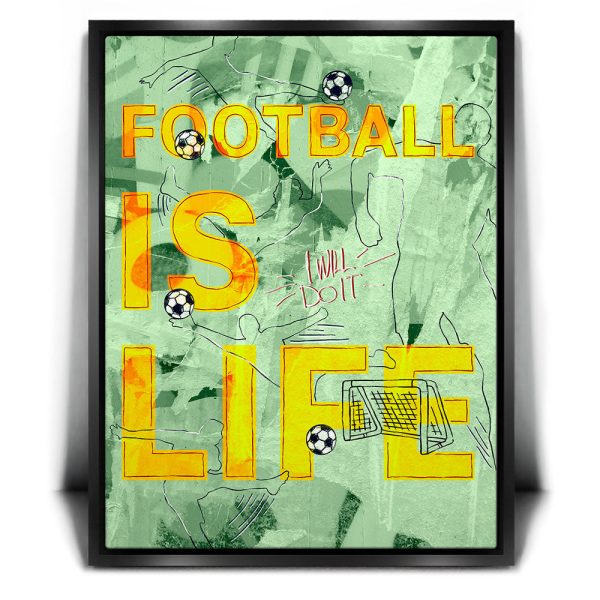 Football Is Life - Sketch II Canvas