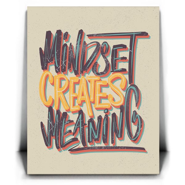 Mindset Creates Meaning Canvas - Image 2