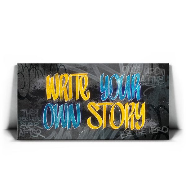 Write Your Own Story - Graffiti Canvas - Image 2