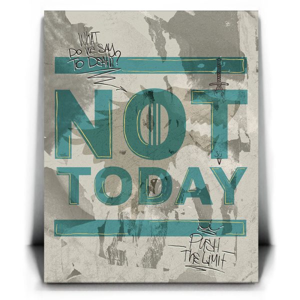 Not Today - Sketch I Canvas - Image 2