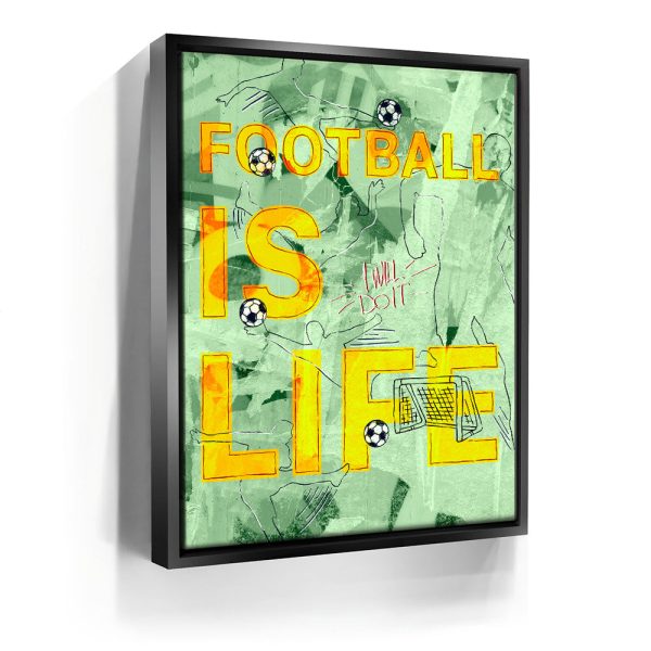 Football Is Life - Sketch II Canvas - Image 3
