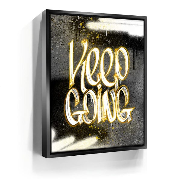 Keep Going - Calligraphy Canvas - Image 3