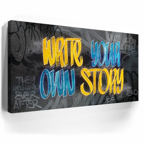 Write Your Own Story - Graffiti Canvas - Image 4