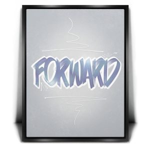 Forward - Light - Calligraphy II Canvas