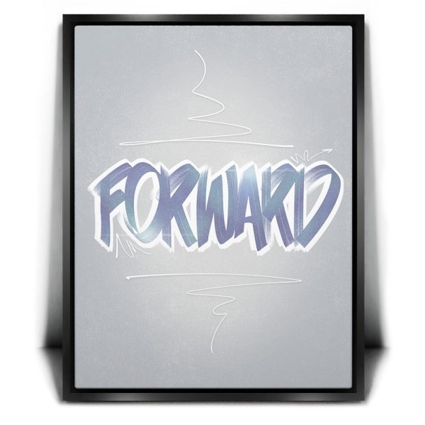 Forward - Light - Calligraphy II Canvas