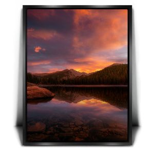 Bear Lake Sunset - Rocky Mountain National Park Canvas