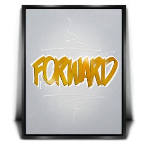 Forward - Light - Calligraphy I Canvas