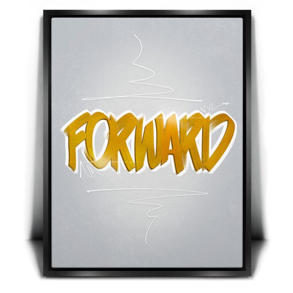 Forward - Light - Calligraphy I Canvas