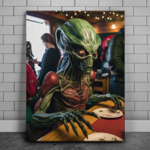 Dining At Area 51 Canvas