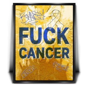 F*CK Cancer - Sketch II Canvas