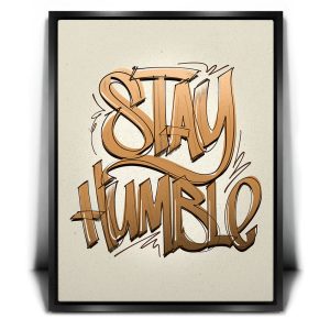 Stay Humble - Calligraphy II Canvas