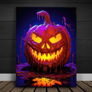 Haunted Pumpkin Canvas