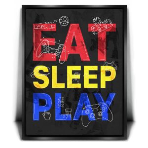 Eat, Sleep, Play - Sketch Canvas