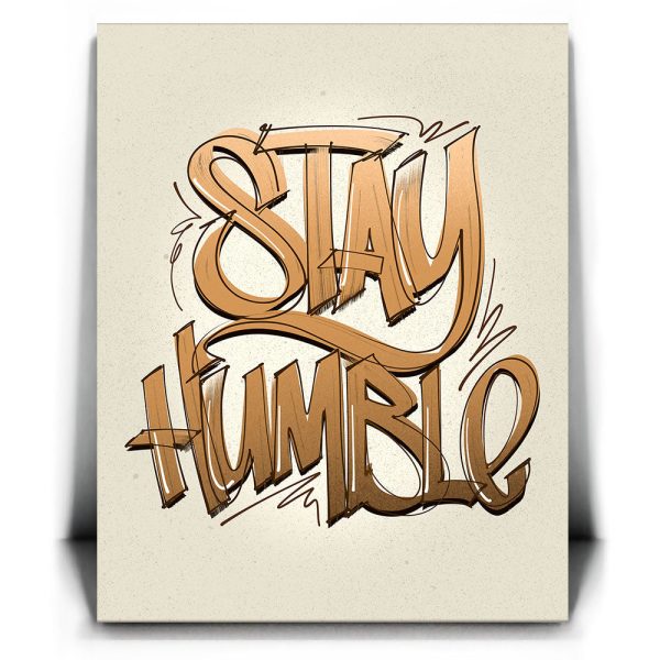 Stay Humble - Calligraphy II Canvas - Image 2