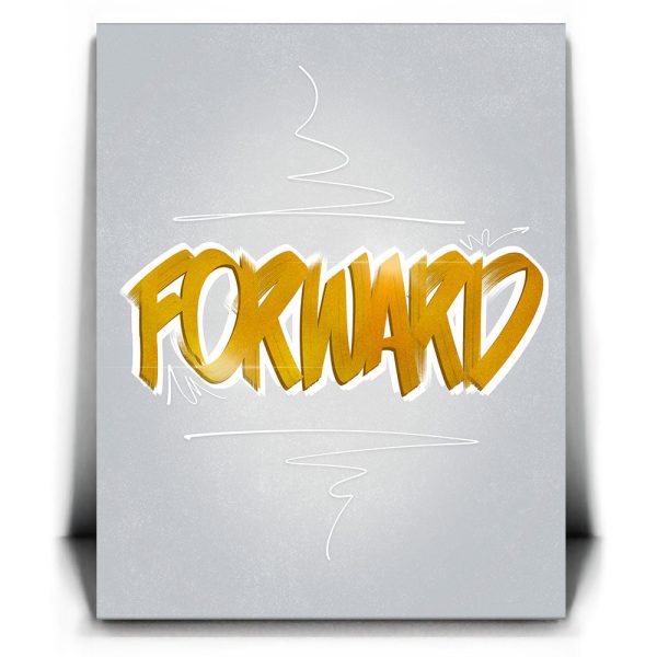 Forward - Light - Calligraphy I Canvas - Image 2