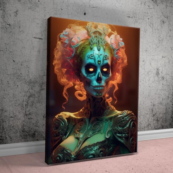 Dia De Los Muertos - Gold Canvas - Image 2