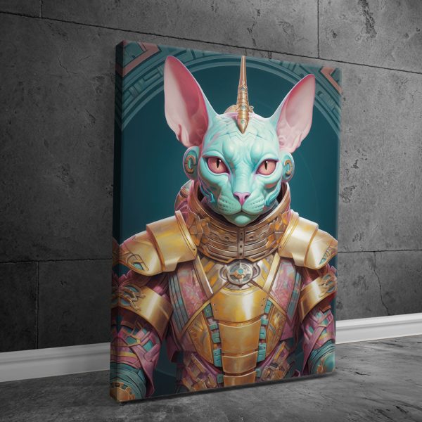 Cat Warrior Canvas - Image 2