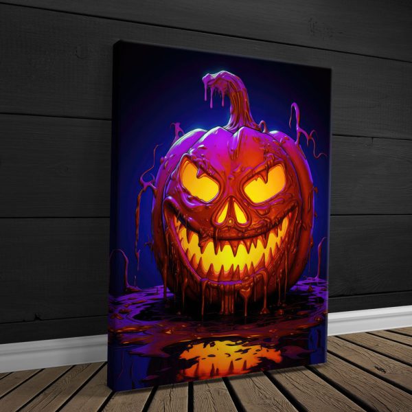 Haunted Pumpkin Canvas - Image 2