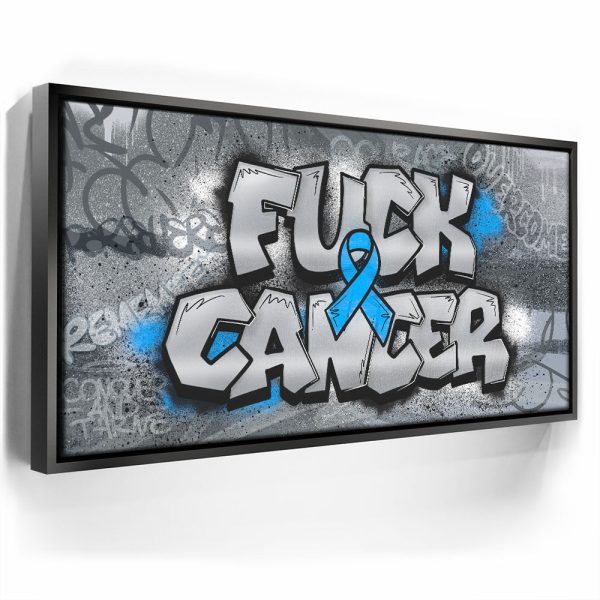 F*CK Cancer - Graffiti I Canvas - Image 2