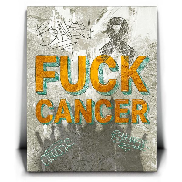 F*CK Cancer - Sketch I Canvas - Image 2