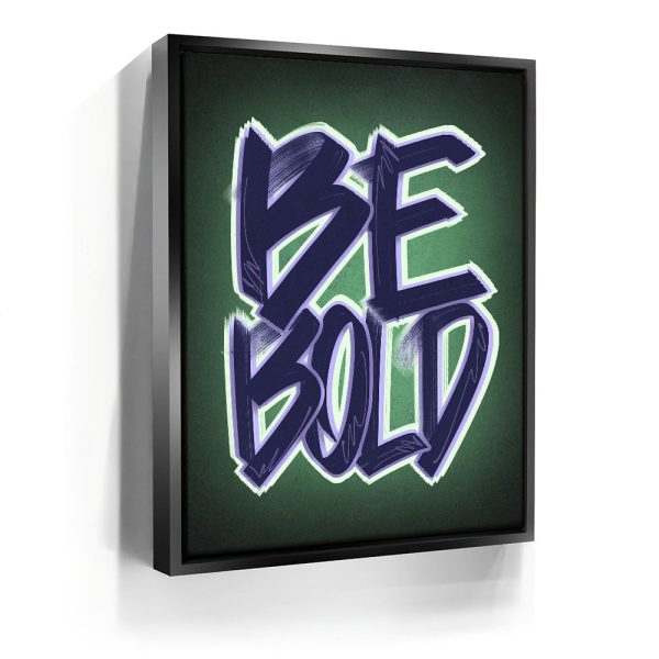 Be Bold - Calligraphy II Canvas - Image 3