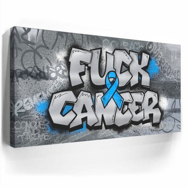 F*CK Cancer - Graffiti I Canvas - Image 3