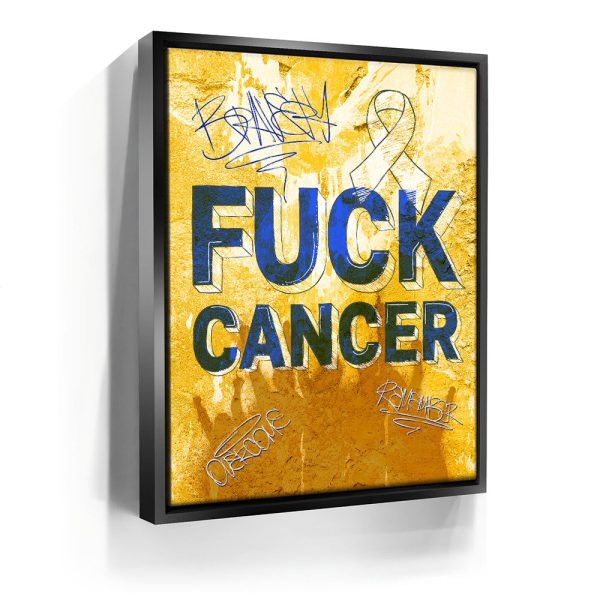F*CK Cancer - Sketch II Canvas - Image 3