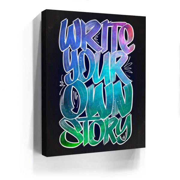 Write Your Own Story - Calligraphy Canvas - Image 4