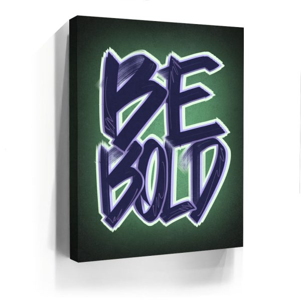 Be Bold - Calligraphy II Canvas - Image 4