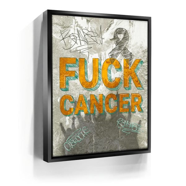 F*CK Cancer - Sketch I Canvas - Image 3