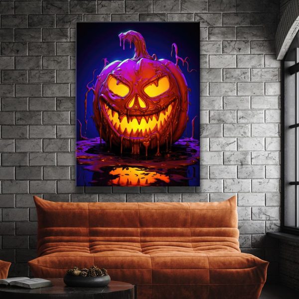 Haunted Pumpkin Canvas - Image 4