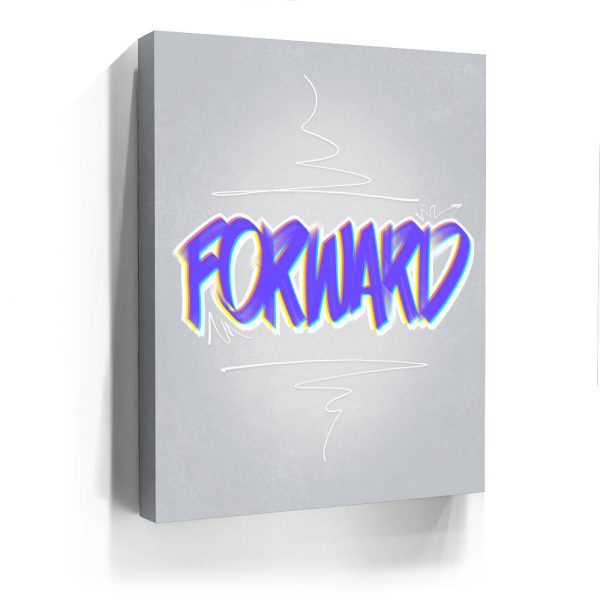 Forward - Light - Calligraphy III Canvas - Image 4