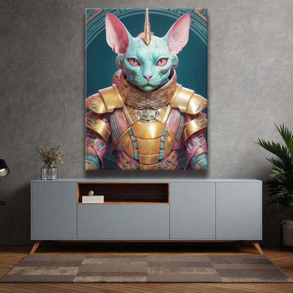 Cat Warrior Canvas - Image 4