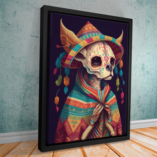 Dia De Los Muertos - Chihuahua Canvas - Image 3